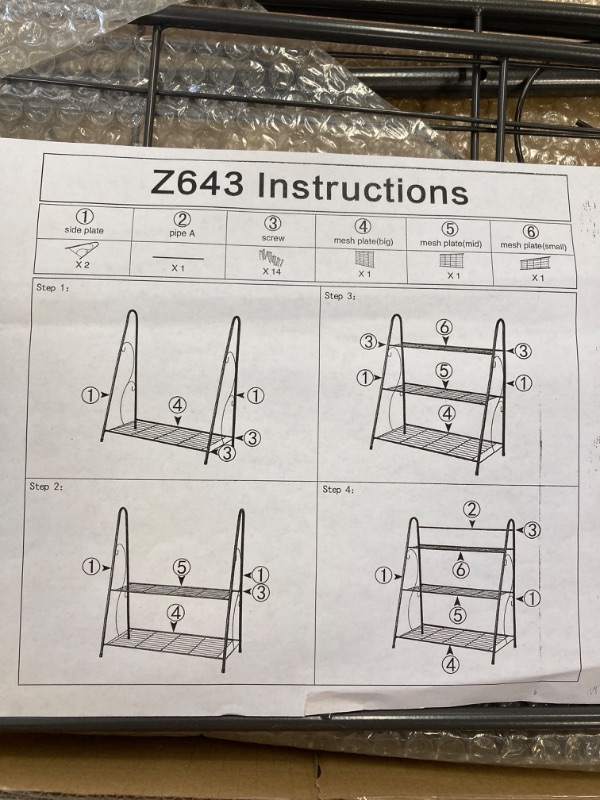 Photo 1 of Metal Plate Outdoor Plant Stand 