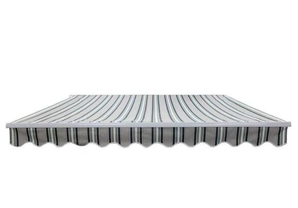 Photo 1 of ***USED FOR PARTS ONLY *** 13 ft. Manual Patio Retractable Awning (120 in. Projection) in Multistripes Green

