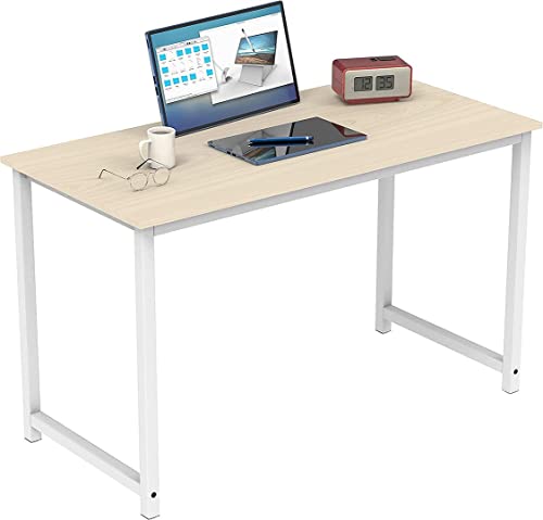 Photo 1 of Halter Gaming Computer Desk for Home Office, 47" Modern PC Laptop Office Desk for Kids and Students, Sturdy Writing Table and Hobby Workstation, Easy - no hardware 