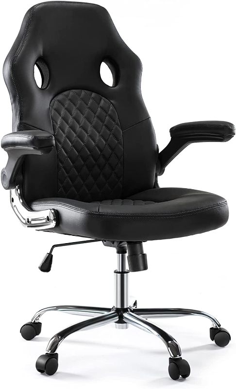 Photo 1 of Ergonomic Office Chair Desk Chair with Flip-up Armrests and Lumbar Support 