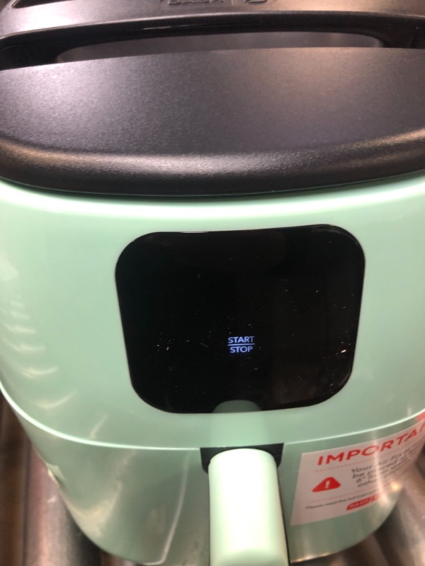 Photo 3 of DASH Tasti-Crisp™ Digital Air Fryer with AirCrisp® Technology, Custom Presets, Temperature Control, and Auto Shut Off Feature, 2.6 Quart - Aqua
