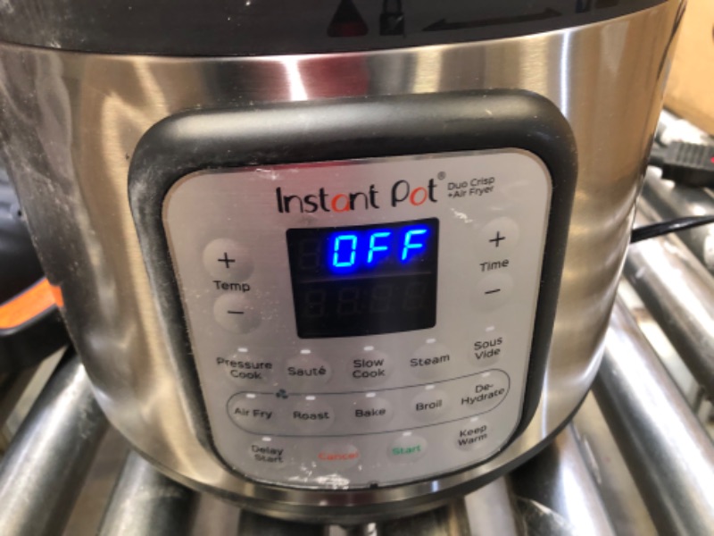 Photo 5 of Instant Pot Duo Crisp 11-in-1 Air Fryer and Electric Pressure Cooker Combo with Multicooker Lids that Air Fries, Steams, Slow Cooks, Sautés, Dehydrates, & More, Free App With Over 800 Recipes, 8 Quart
