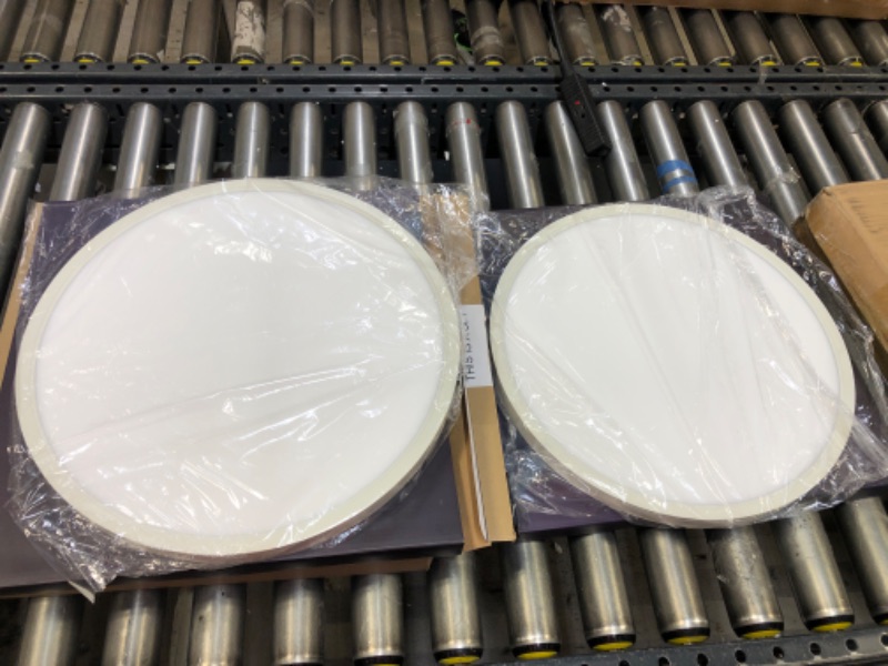 Photo 3 of 15.8 inch 36W Flush Mount Ceiling Lights Fixture 6500K Daylight White Ultra-Thin SET OF TWO