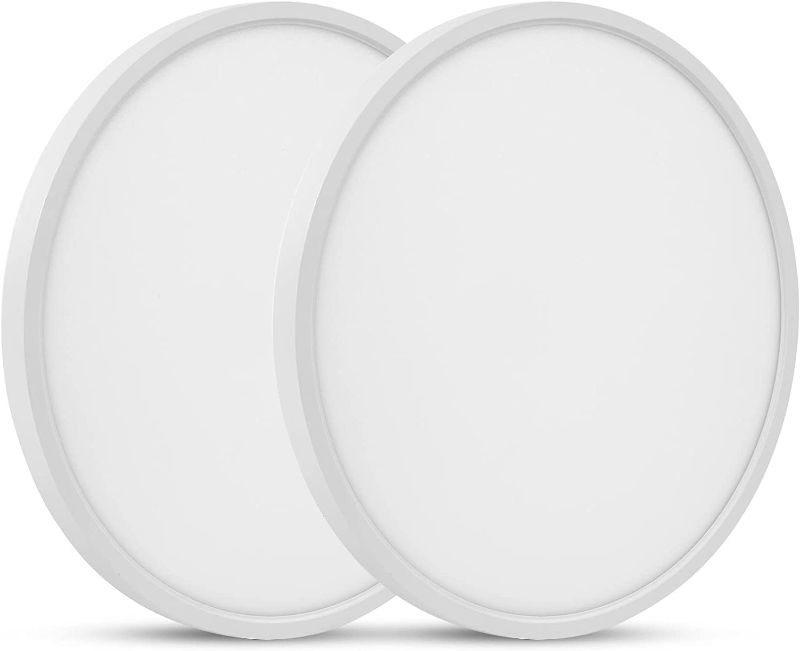 Photo 1 of 15.8 inch 36W Flush Mount Ceiling Lights Fixture 6500K Daylight White Ultra-Thin SET OF TWO