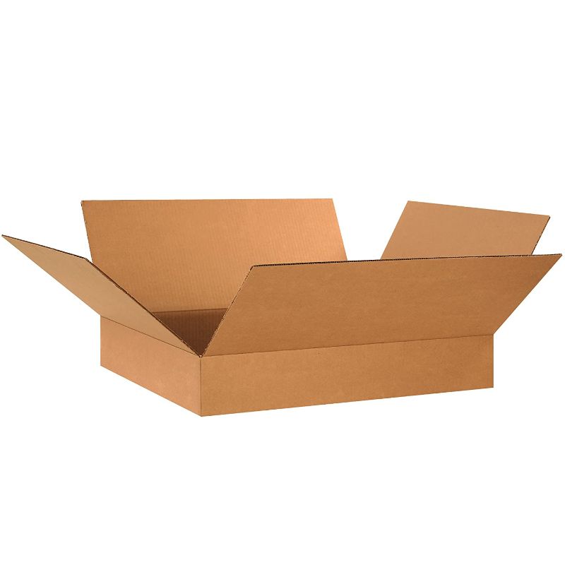 Photo 1 of Flat Corrugated Boxes 24 X 24 X 4 PACK OF 15