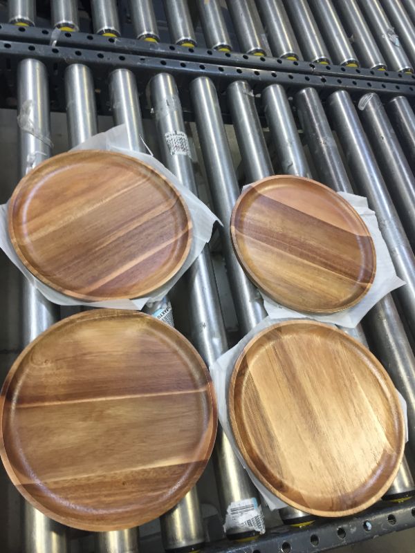 Photo 1 of 4 pcs wood plates 