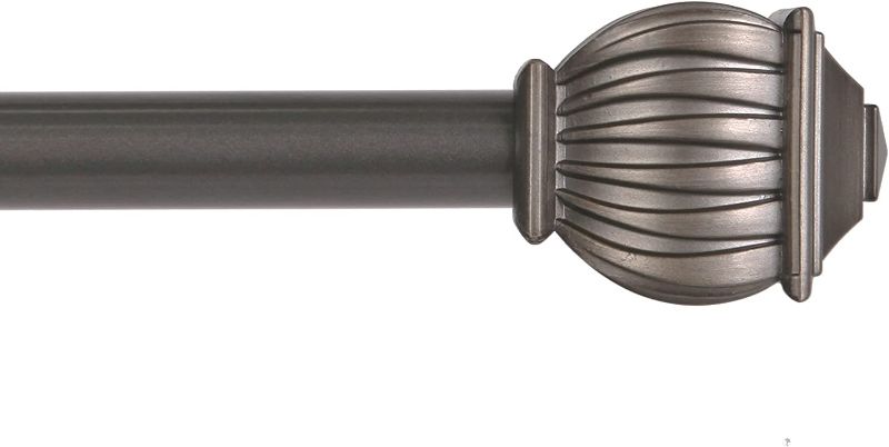 Photo 1 of 2 PACK -------- Kenney Beckett Adjustable Curtain Rod, 28-48", French Pewter