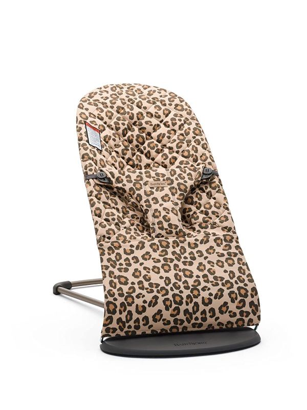 Photo 1 of BabyBjörn Bouncer Bliss, Cotton, Beige/Leopard --------- NEEDS CLEANING