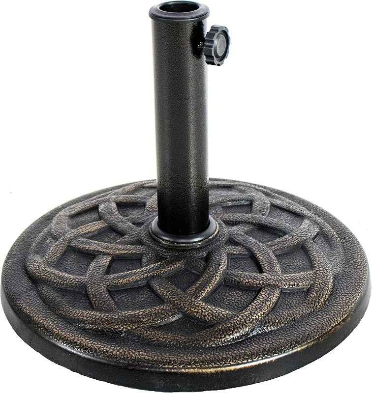 Photo 1 of Backyard Expressions Bronze Patio Umbrella Base