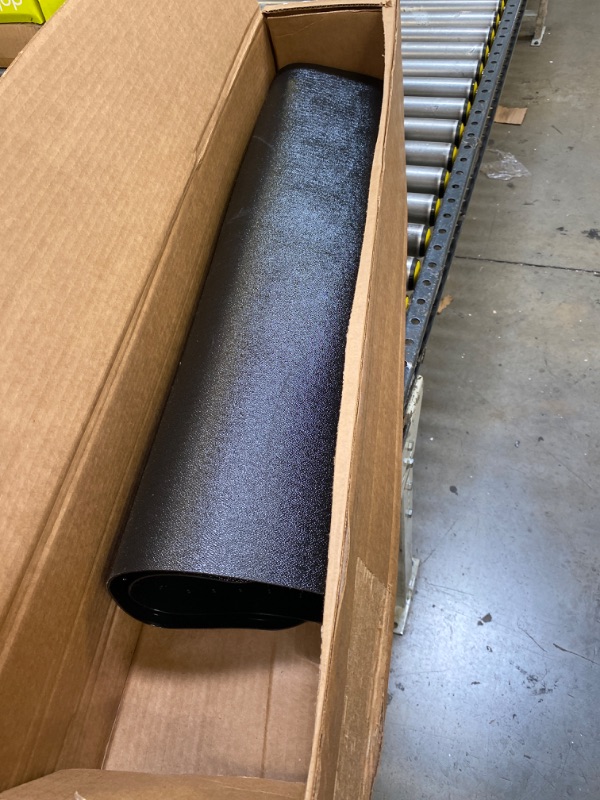 Photo 1 of Advantagemat Black Vinyl Lipped Chair Mat for Carpets - 36" x 48"
