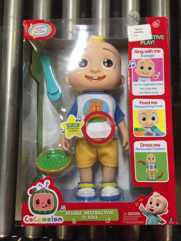 Photo 2 of CoComelon Deluxe Interactive JJ Doll Plush