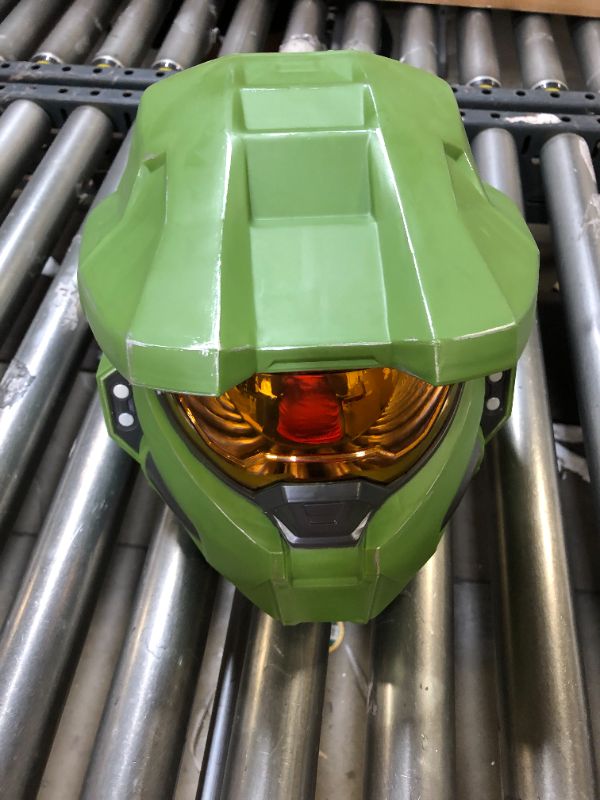 Photo 2 of Adult HALO Infinite Master Chief Halloween Costume Helmet ----- HELMET ONLY