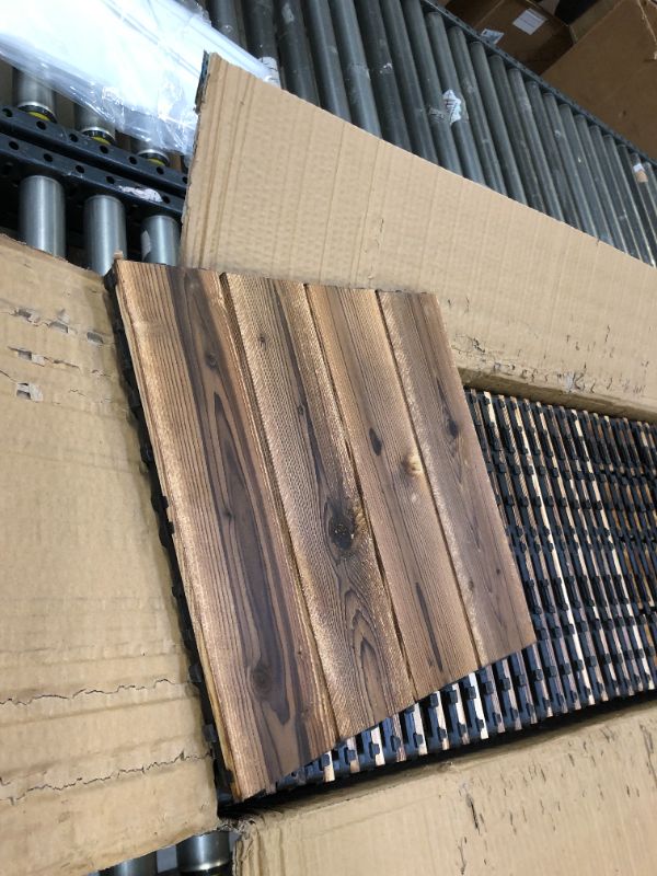 Photo 1 of 36 Pack Hardwood Interlocking Patio Deck Tiles