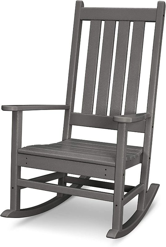 Photo 1 of POLYWOOD® Vineyard Porch Rocking Chair (Slate Grey)
