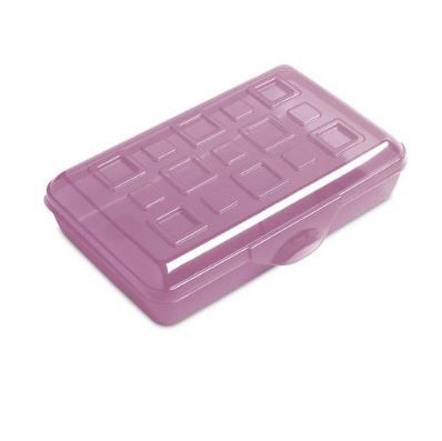 Photo 1 of 24-----Sterilite Pencil Box - Burgundy

