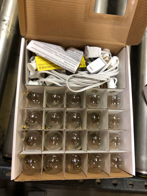 Photo 2 of 20ct Incandescent Outdoor String Lights G40 Clear Bulbs - Room Essentials™

