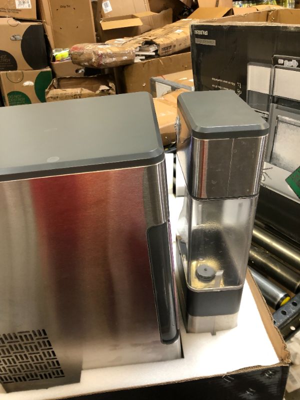 Photo 5 of ***SOLD FOR PARTS ONLY***GE Profile Opal | Countertop Nugget Ice Maker with Side Tank | Portable Ice Machine Makes up to 24 lbs. of Ice Per Day | Stainless Steel Finish
