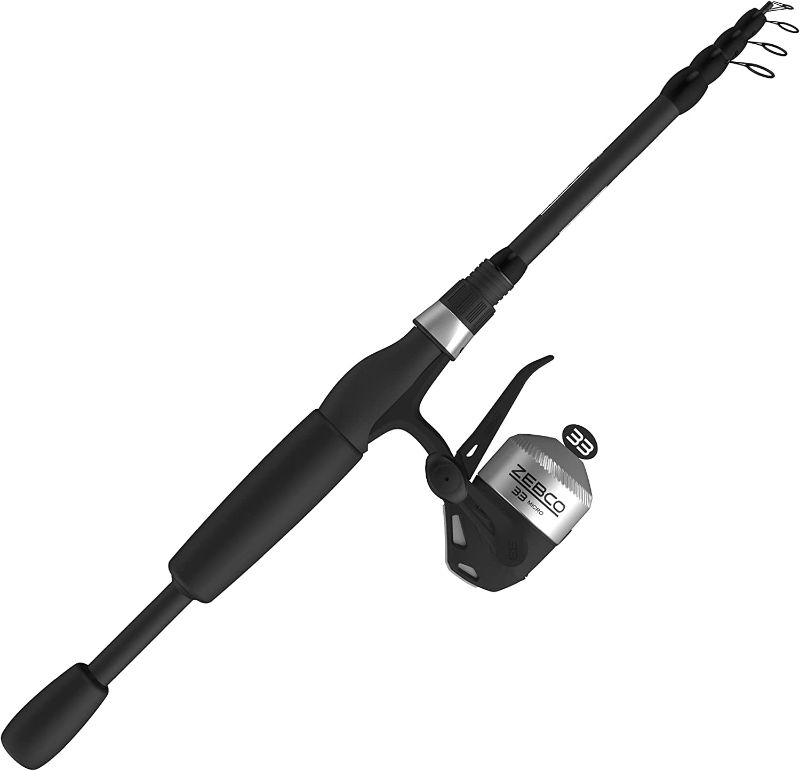 Photo 1 of Zebco 33 Spinning Reel and Telescopic Fishing Rod Combo
