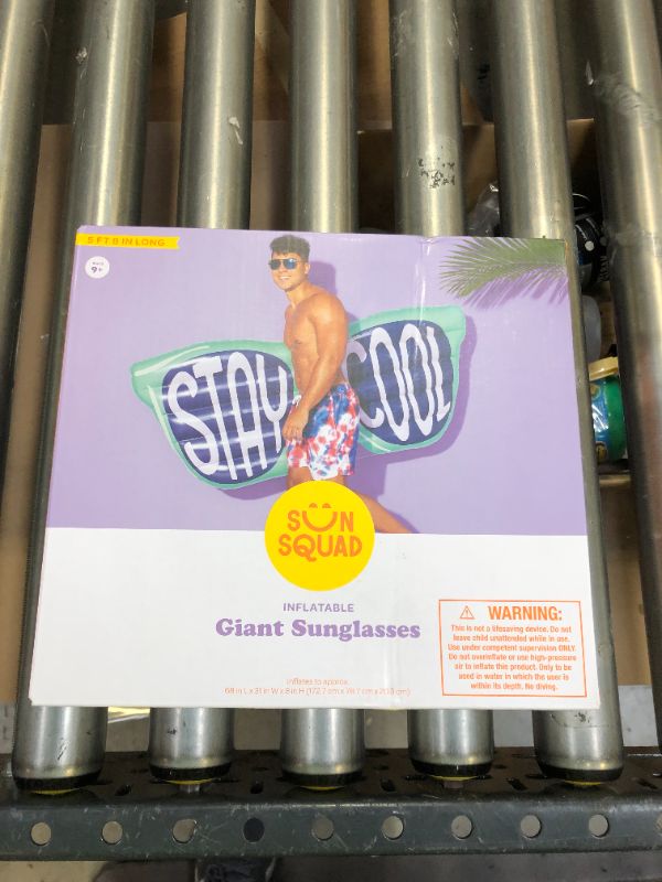 Photo 1 of 2----Sun Squad Inflatable Giant Glasses 5ft 8 Inches Long Ages 9+
