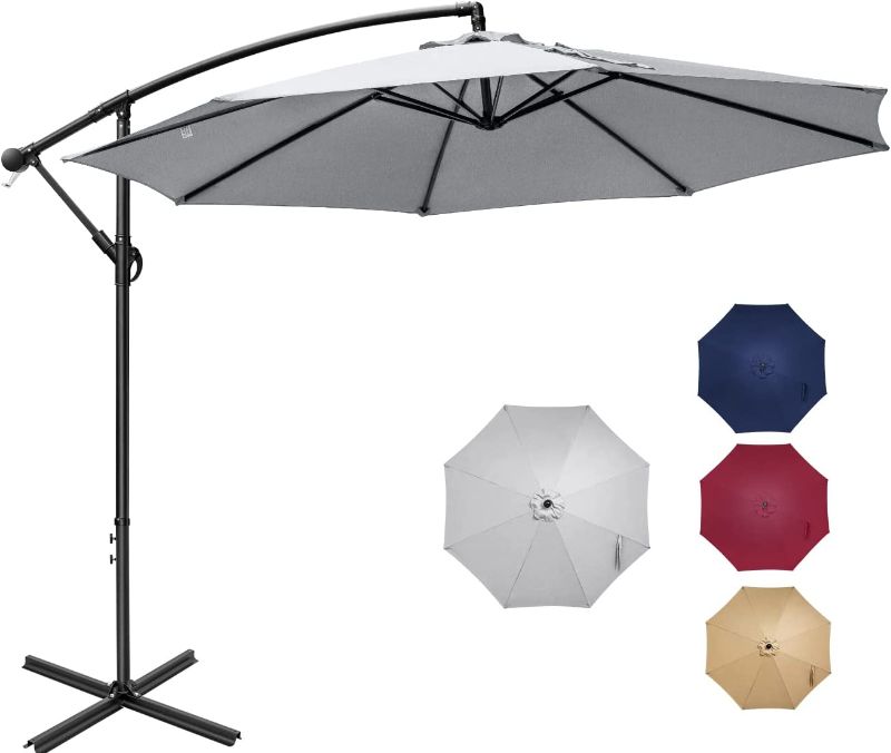 Photo 1 of  10 ft Patio Offset Cantilever Umbrella Outdoor Hanging