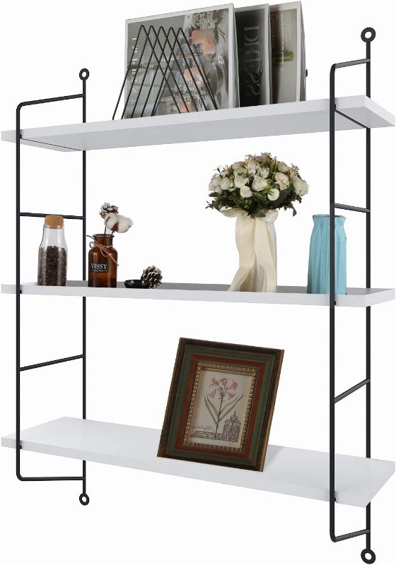 Photo 1 of 3 Tier White Wall Shelf