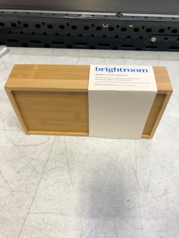 Photo 3 of 10" x 5" x 4" 12 Compartment Bamboo Countertop Organizer - Brightroom