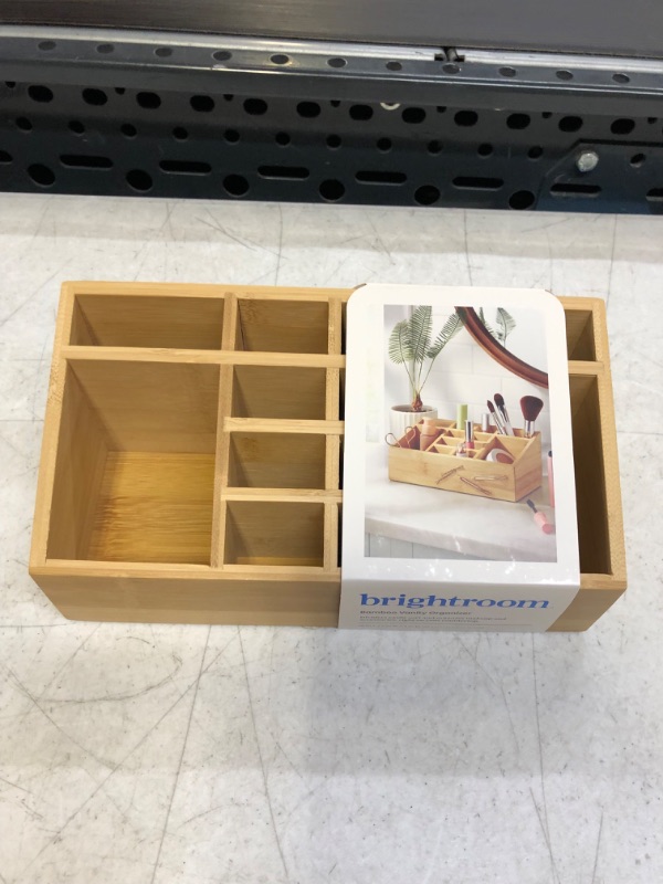 Photo 2 of 10" x 5" x 4" 12 Compartment Bamboo Countertop Organizer - Brightroom