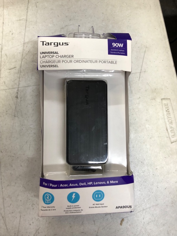 Photo 4 of Targus 90W AC Semi-Slim Universal Laptop Charger ----factory sealed