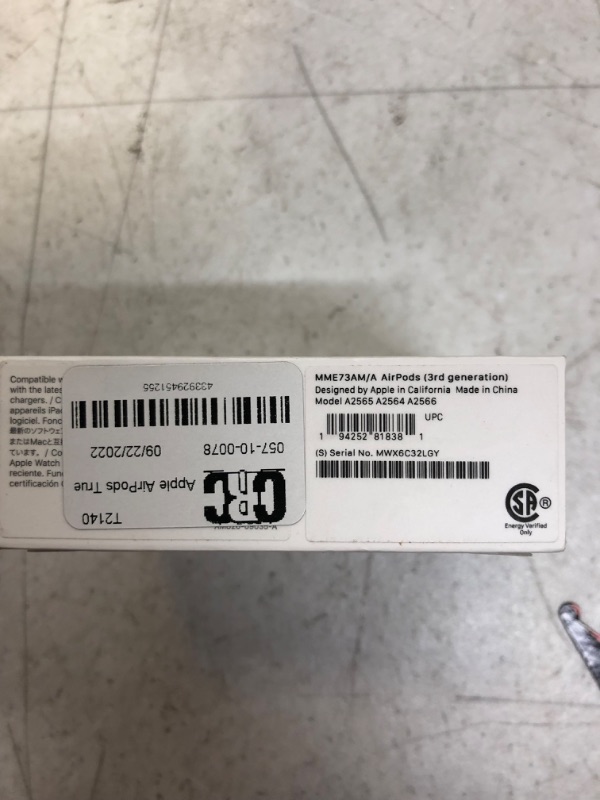 Photo 1 of Apple AirPods (3rd Generation) with MagSafe Charging Case---factory sealed