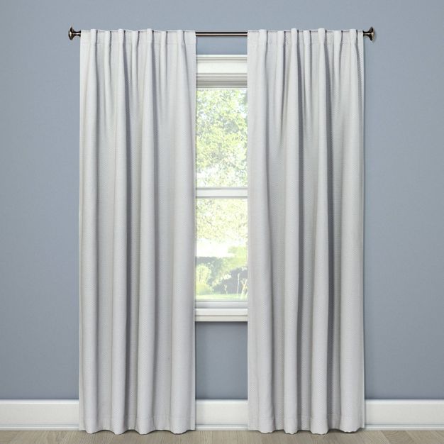 Photo 1 of 1pc Room Darkening Small Check Window Curtain Panel - Threshold™

