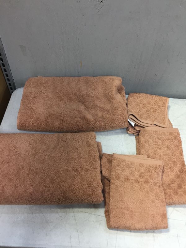 Photo 2 of 6pk Textured Bath Towel Set - Threshold™

