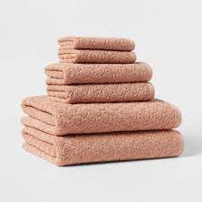 Photo 1 of 6pk Textured Bath Towel Set - Threshold™

