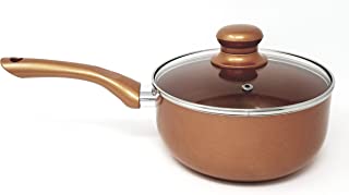 Photo 1 of Better Chef, SP6, 2-QUART NON-STICK SAUCE PAN WITH GLASS LID - COPPER COLOR
