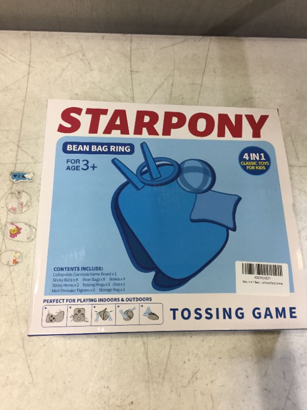 Photo 1 of 4 in 1 Bean Bag Toss Game for Kids - Safari Dinosaur Theme Sports & Outdoor Toys for 3 4 5 6 Year Old Boy Birthday Gift, Kids Outside Toys for Toddlers 1-3 Girl Boy Toys
