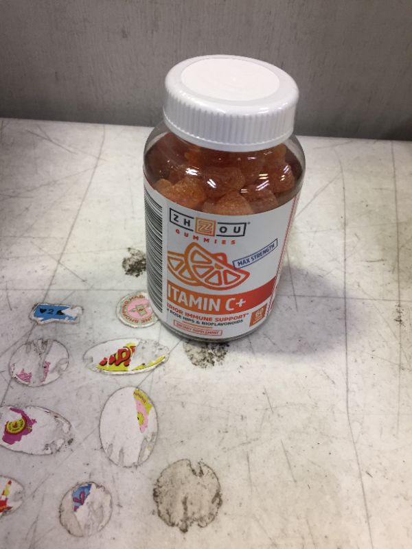Photo 2 of Zhou Nutrition Vitamin C+ Rapid Immunity Booster Gummies, Orange, 60 Count BEST BY OCT 2022

