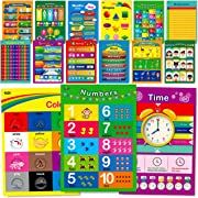 Photo 1 of 15 Educational Posters, Alphabet, Shapes, Colors, Numbers 1-100, Multiplication Table, Days of The Week, Months of The Year,Money,Emotions,Human Body,Time,Opposites,Seasons,Weather,Animals
