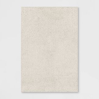 Photo 1 of 4'x5'5" Shag Rug Ivory - Room Essentials