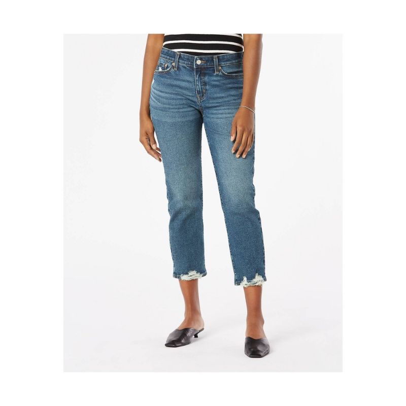 Photo 1 of DENIZEN® from Levi's® Women's Mid-Rise Cropped Boyfriend Jeans - 8 29W
