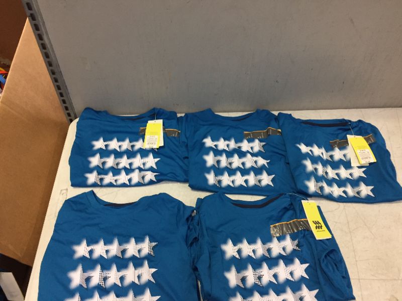 Photo 2 of Boys' Short Sleeve Stars Graphic T-Shirt - All in Motion™ S 6/7 5PCS
