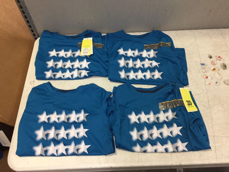 Photo 2 of Boys' Short Sleeve Stars Graphic T-Shirt - All in Motion™ S 6/7 4PCS