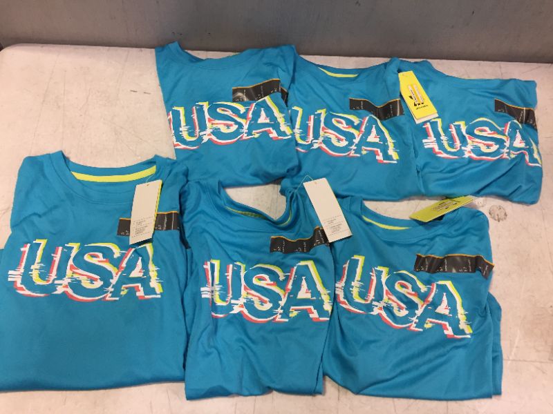 Photo 2 of Boys' Short Sleeve 'USA' Graphic T-Shirt - All in Motion™  S 6PCS