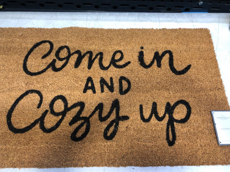 Photo 1 of 16x26 Come In and Cozy Up Doormat Black - Threshold