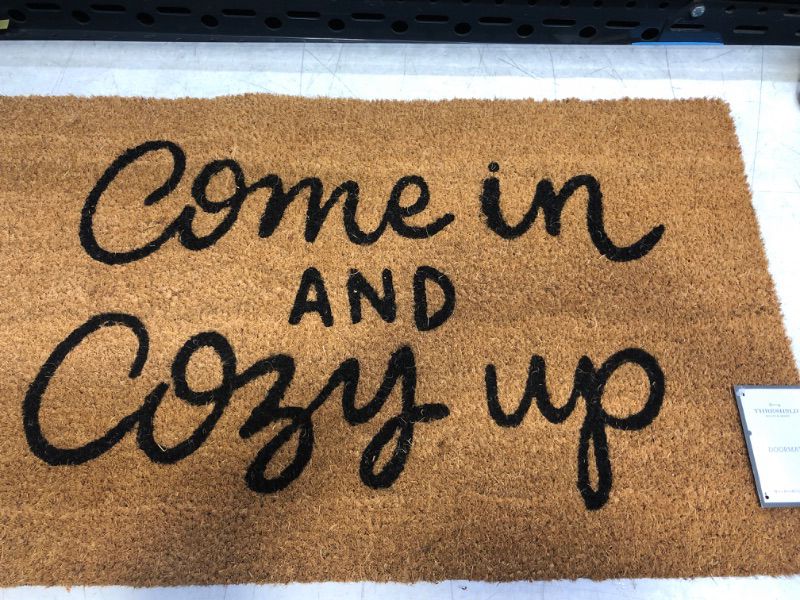 Photo 1 of 16x26 Come In and Cozy Up Doormat Black - Threshold