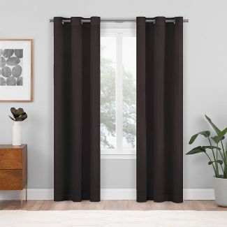 Photo 2 of 2pk Blackout Shadow Window Curtain Panels - Eclipse Size
37"W x 63"L