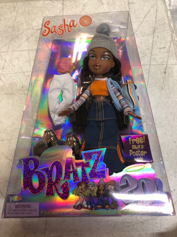 Photo 2 of bratz 20 yearz special anniversary edition original fashion doll sasha with accessories and holographic poster | collectible doll | for collector adults and kids of all ages