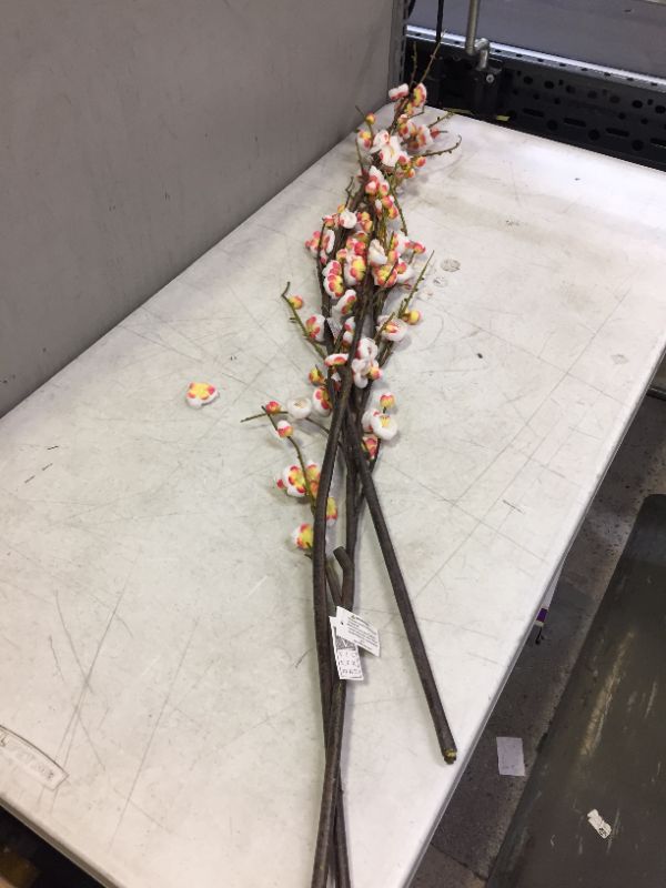 Photo 2 of 47" Artificial Plum Blossom Stem Cream - Vickerman

