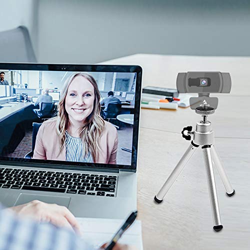 Photo 1 of Lightweight Mini Tripod for Webcam, NexiGo Upgraded Extendable Tripod Stand, Compatible with Logitech Webcam C920 C922 C930e C920x Brio, for Vlogging,