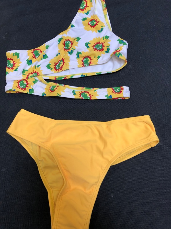 Photo 1 of Baby girl tassel halter bikini set size small 