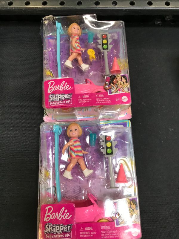 Photo 1 of Barbie Skipper Babysitters Inc. Toy Car Playset --- 2 PACK 