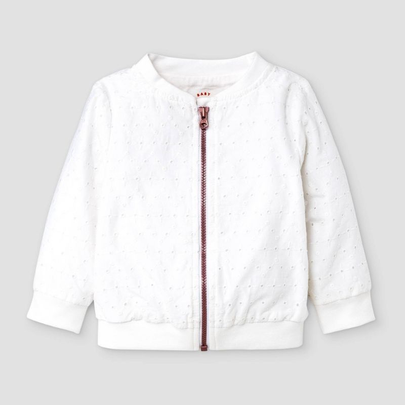 Photo 1 of Baby Girls' Eyelet Bomber Jacket - Cat & Jack™  0-3M --- 2 PACK 
